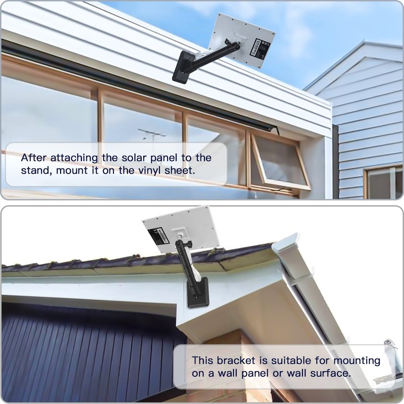 HOLACA Solar Panel Holder for Ring Solar Panel, Water Pipe/Steel