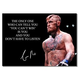 Conor The Only One A3 Unframed McGregor Mixed Martial Artist Boxer Sport Quote Poster Motivation Inspiration Photo Picture