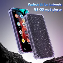 Aippdo Case for innioasis G1 G3 Mp3 Player,TPU Clear Case for Mp3 Player Anti-Scratch Shock Absorption 4.0 inch Cover Crystal Clear.