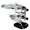 LEOFLA Magnification Lens with LED Table Light and Arms Pliers
