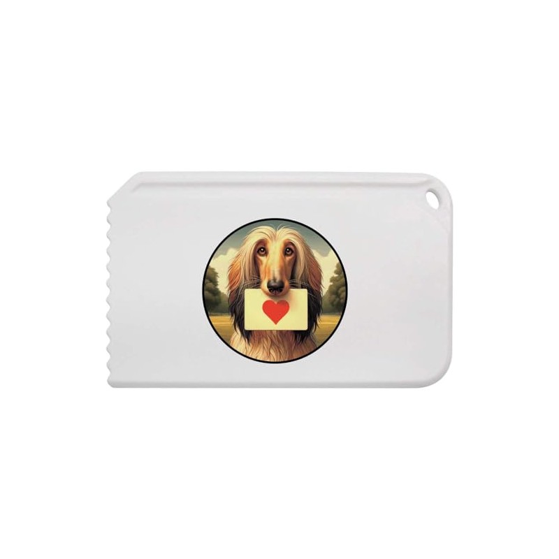 'Afghan Hound Love Note' Plastic Ice Scraper (IC00042352)