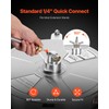 VEVOR 15 Inch Pressure Washer Surface Cleaner, 4000 PSI Stainless