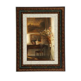 5x7 Vintage Picture Frame Antique Green– 7x5 Retro Green Photo Frame with Wall Hooks, Antique Frame Ornate Design for Home Office Desk Wall Tabletop Display, 13cm x18cm