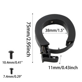 Runseaway 1Piece Front Round Locking Ring Folding Guard Ring for Ninebot MAX G30 Electric Scooter Parts - Easy Installation ABS Replacement Accessory for Scooter