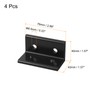 sourcing map 4080 Aluminum Extrusion Profile Corner Bracket, 4 Holes