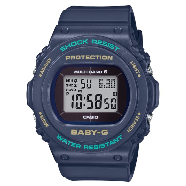Casio BGD-5700-2JF Baby-G Radio-Controlled Solar Watch, Women's, Blue, Wristwatch, radio wave solar