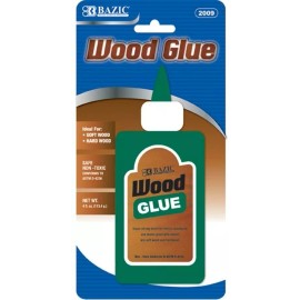 Bazic Wood Glue 4 fl oz [Soft+Hard Wood] Super Strong Bond Non-Toxic