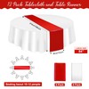 12 Pack 12x108 Inch Satin Table Runner and 84 Inch