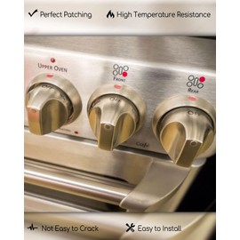 2 Pcs Burner Control Knobs Fit for GE Gas Stoves Replace WB03K10265 AP4363671 PS2339711 WB03K10242, Stainless Steel Stove Knob