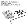 sourcing map 20pcs Pin Backs Locking Pin Locking Pin Keepers