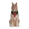 Creative Co-Op Hand-Painted Stoneware Collie Vase with Scarf, Multicolor