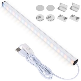 Kitchen Lights Closet Lights LED Stick on Lights Under Counter Light Fixtures with USB Powered LED Light Bar for Room Under Counter Lighting Work Tables Student Dormitory by DWEPTU
