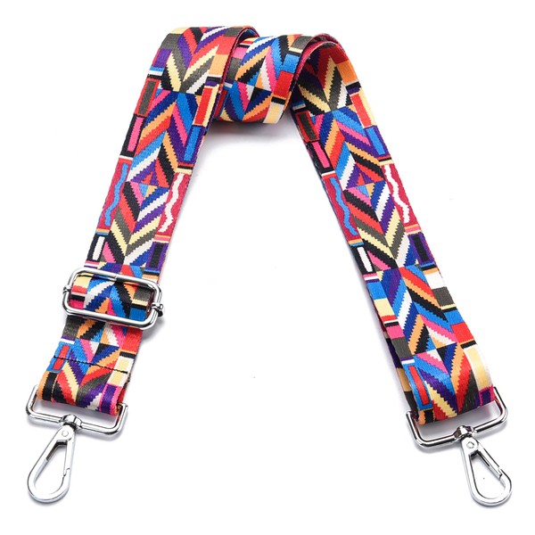 LVYOUME Wide Purse Strap Adjustable Replacement Crossbody Bag Strap Silver