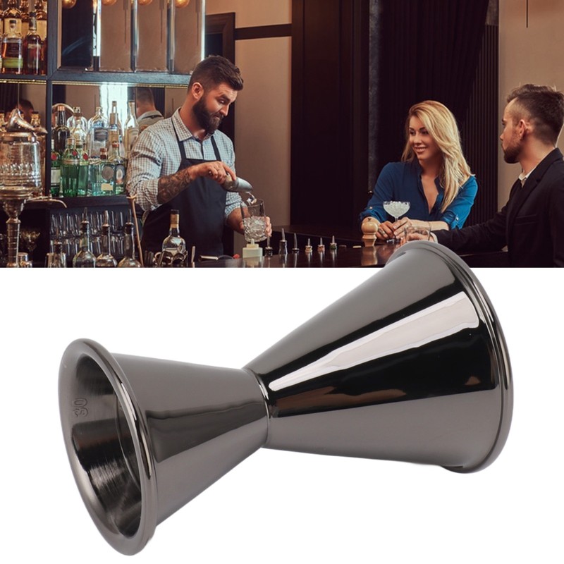 Cocktail Jigger Double Sided Stainless Steel Bar Shot Measuring Cup