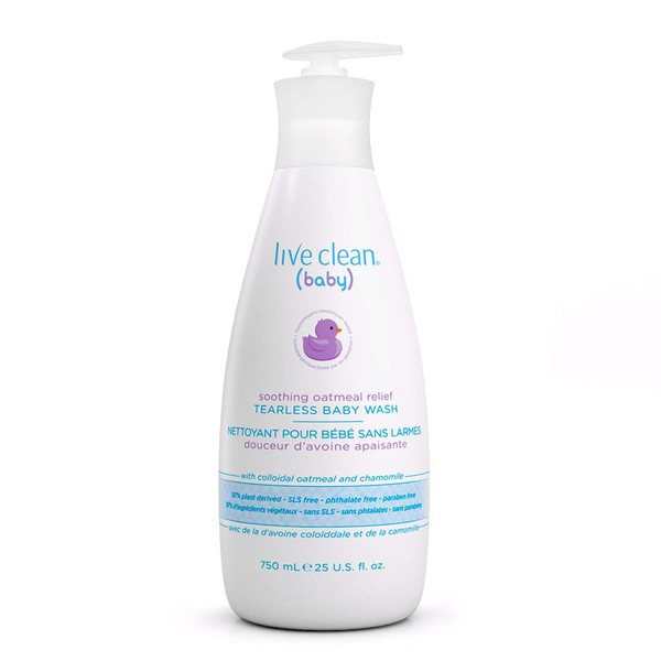 Live Clean Baby Soothing Relief Wash, 10 oz