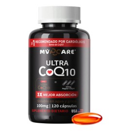 Mvpcare Ultra Ubiquinol Coq10 100mg 120caps Coenzima Q10 Sabor