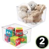 mDesign Plastic Storage Organizer Container Bin, Household Organization for Cabinet,