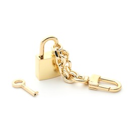 NextFashion Bag Lock Key Chain Purse Chain Accessory for Women Handbag - 4inch Gold
