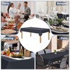 SWGIEEI Black Paper Tablecloth for Rectangle Tables 5 Pack, 54''×108''