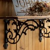 14''x8.5'' Decorative Shelf Brackets,2 Pack Cast Iron Shelf Supply,14 Inch