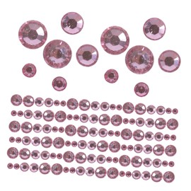 LALAFINA Cherry Blossom Pink Flatback Rhinestones Round Gems for DIY Crafts Nail Art Body Face Makeup Decorations Multi for Phone Cases Accessories