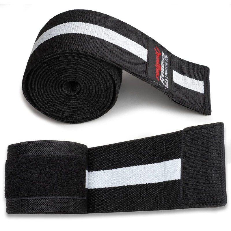 Kniebandagen zum Wickeln Medium [2er Set] (+ Trainingspläne) V2 verbesserte