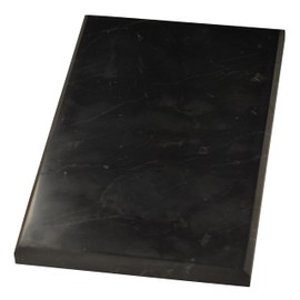 Shungite World Shungite Tile Unpolished 100x150 mm / 3.93"x5.90" from Real Karelian Shungite Stones Shungite Slab Plate Shungite Crystal Charging Plate Mineral Décor Coaster Healing Crystal Plates