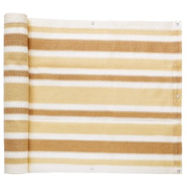 California Net Co. (Quantity 3 Pack) Grey/White Swimming Pool Privacy Screen Net 32” Inches x 120" Inches (10 FT) (Also Perfect for Balconies and Deck Privacy) (Ivory/Khaki/Brown)