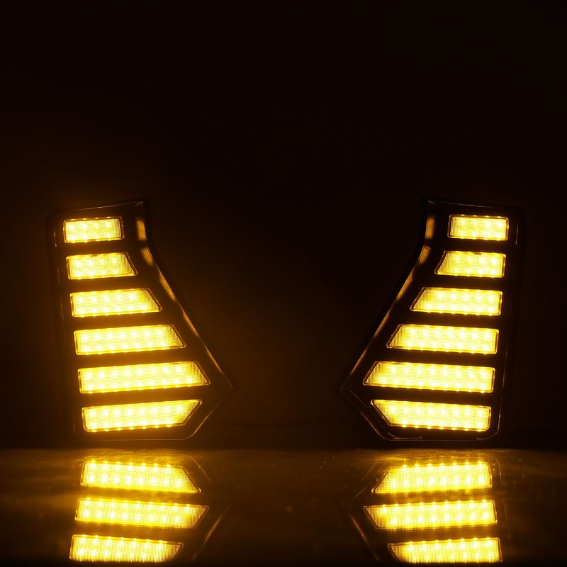 ECAHAYAKU LED Front Bumper Fog Light Driving DRL Fit For