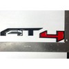 AT4 Door Emblem in Black & Red for 2019-2024 GMC