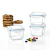 Glasslock Baby Food Square Container, 3-Piece Set, Clear, GL-544