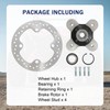 RALBDX Front/Rear Wheel Hub Bearing Studs Brake Rotor Compatible With