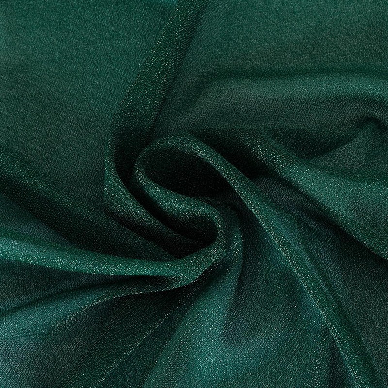 Loopiske 2 Panels Emerald Green Wedding Glitter Arch Draping Fabric