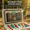 Dry Storage Cooler Lid Net Organizer Fits YETI, Igloo &
