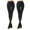 G&Y 2 Pairs Opaque Black Tights for Women, 40 Denier