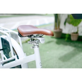 Air Seat 25 Full-Floating Saddle Suspension for Bicycle roadbike ebike The Ultimate Solution to The Saddle Sore (Silver, M)