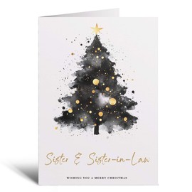 Postcard Prints - Christmas Card For Sister & Sister-In-Law Christmas Tree Card Wising You A Merry Christmas Card For Lesbian Couple