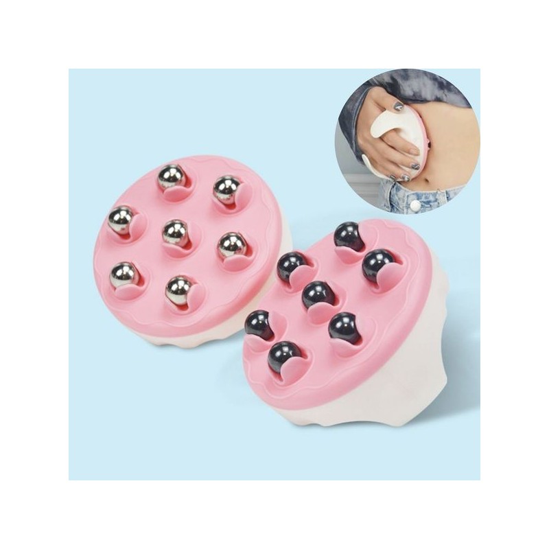 360도 회전 자석 셀프 마사지볼 림프 룰러 지압볼 360-Degree Rotating