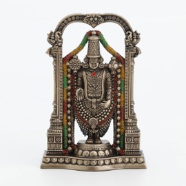 Veronese Design 3 3/8" Lord Balaji Venkateswara Hindu God Resin Sculpture Idol