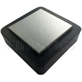Jewellers Tools 3" STEEL BLOCK 4" RUBBER BASE : Dapping Doming Bench Block Anvil 100x100x40mm Craft Tool (915)