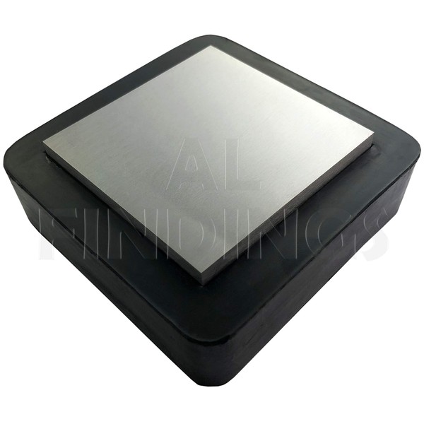 Jewellers Tools 3" STEEL BLOCK 4" RUBBER BASE : Dapping