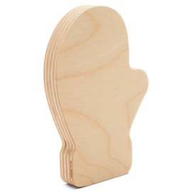 Chunky Mitten Cutout 4-inch, Christmas Tiered Tray Decor for Bulletin Board Decoration and Winter Crafts, by Woodpeckers