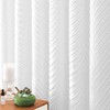BTTN 84 Extra Long Shower Curtain - 72x84 Tufted Leaves