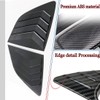 MUXEE 2Pcs Rear Side Window Louvers Air Vent Scoop Shades
