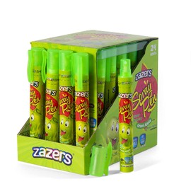 Zazers Pen Spray Liquid Candy - 24 Pack of Green Apple Flavor, Gluten Free, No Coloring Added, Novelty Kosher Candy, 20 ml each