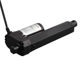 AUTTGINN 1500N 100 mm Linear Motor 10 mm/s, 12 V DC Linear Actuator Motor Electric Cylinder Push Rod Motor for Car, Furniture, RV, Door Opener, Industrial Agriculture, Vessels etc. (Black 100 mm)