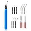 Amfrpar Deburring Metal Handle Hand Deburring Tool with 9 Pieces