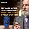 XIKAR Flip Dual Cigar Cutter - Versatile 64-Ring Gauge V-Cut