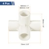 sourcing map 8 Pcs PVC Fitting, 5 Way PVC Fitting