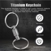 Titanium Quick Release Keychain, Detachable Key Ring Heavy Duty Swivel